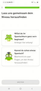 Duolingo Erste Schritte 2