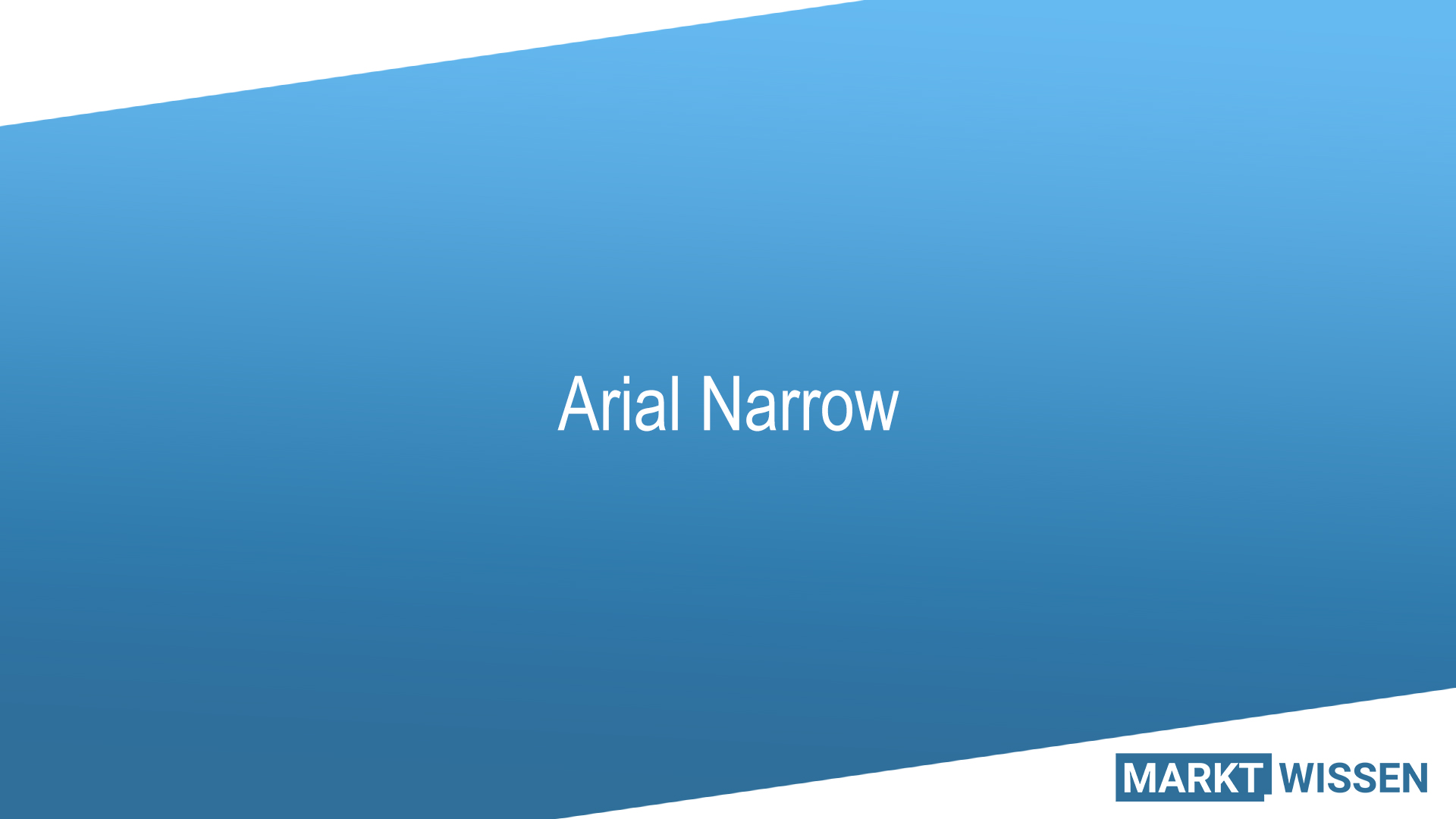 Arial Narrow